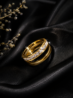 Riflessi Lucidi Two-Tone Glow Ring Set