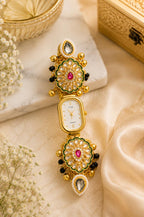Stile Sovrano Raksha Bandhan Heritage Bracelet Watch for Brother | Kundan Rakhi Watch | Rakhi Utsav Collection