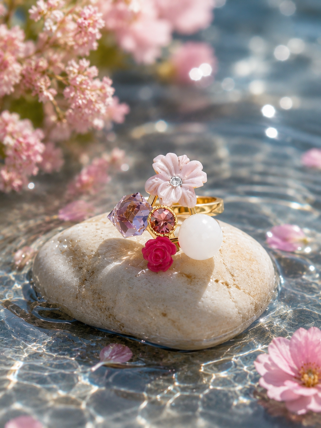 Preciosa Fioritura Floral Impression Ring