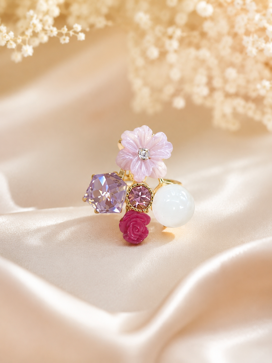 Preciosa Fioritura Floral Impression Ring