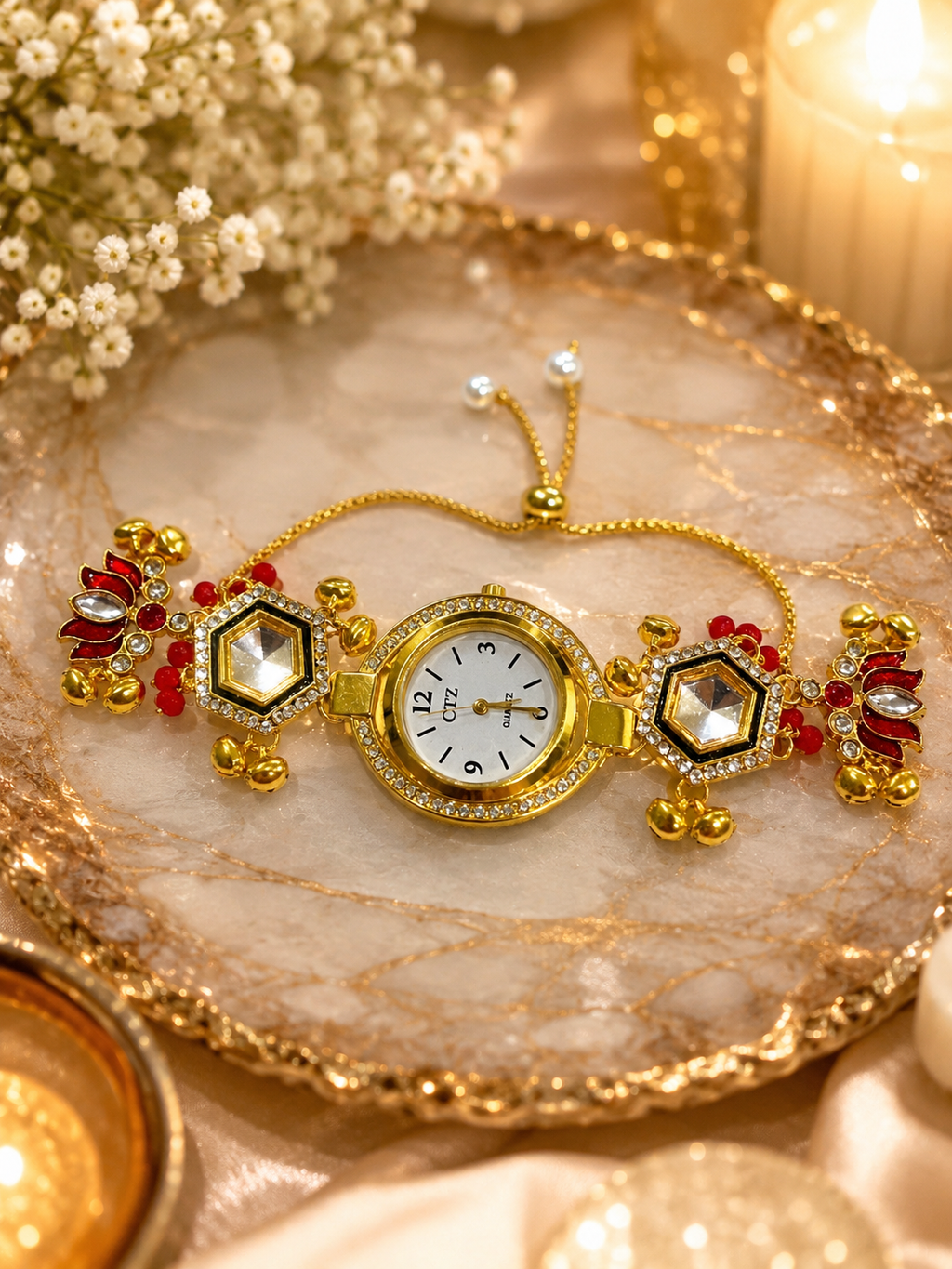 Stile Sovrano Raksha Bandhan Heritage Rakhi Bracelet Watch for Brother | Premium Designer Rakhi Watch | Rakhi Utsav Collection