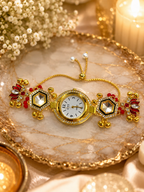 Stile Sovrano Raksha Bandhan Heritage Rakhi Bracelet Watch for Brother | Premium Designer Rakhi Watch | Rakhi Utsav Collection