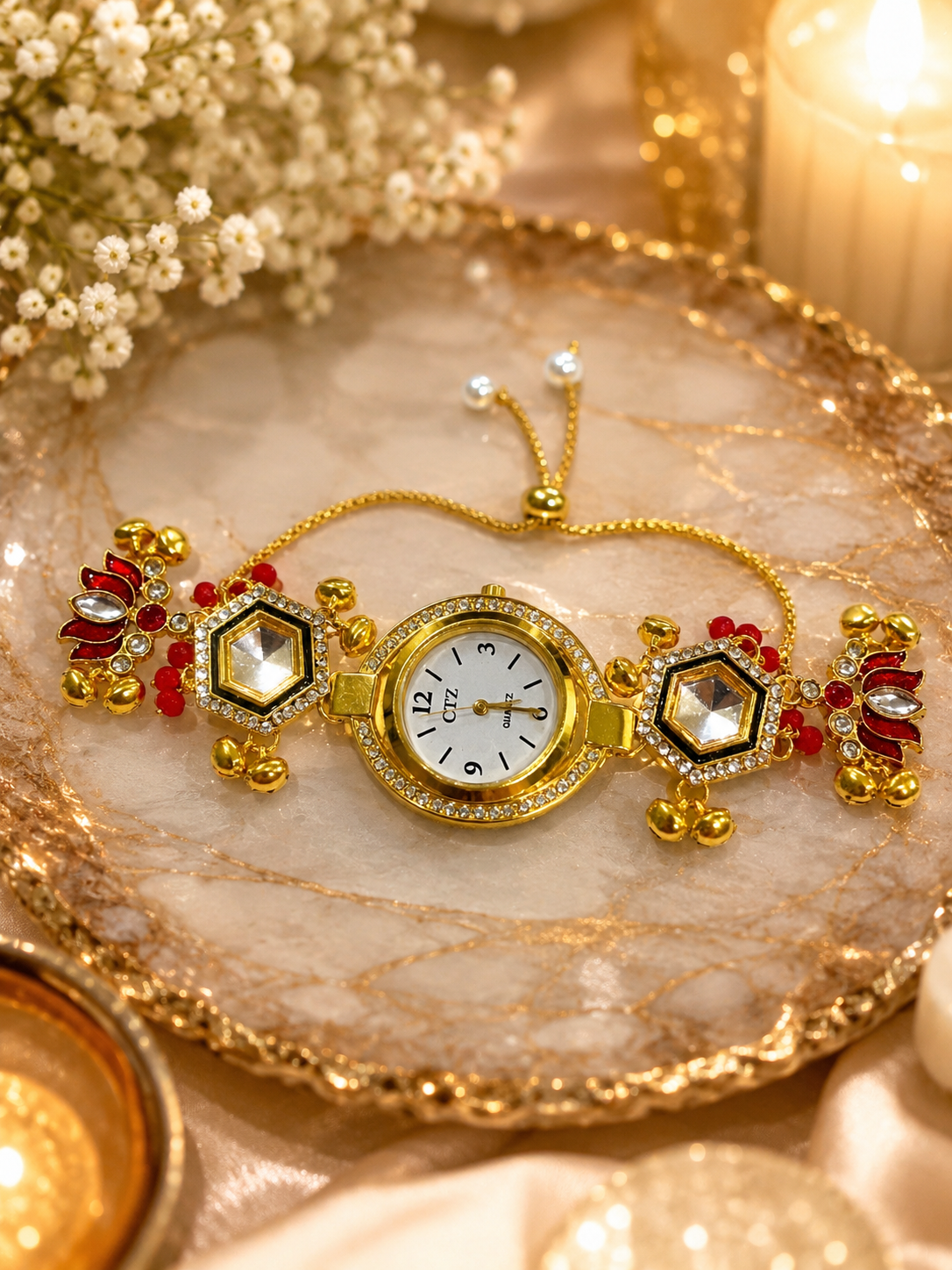 Stile Sovrano Raksha Bandhan Heritage Rakhi Bracelet Watch for Brother | Premium Designer Rakhi Watch | Rakhi Utsav Collection