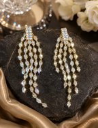 Celestia Cascade Rhinestone Drop Earrings