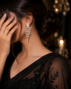 Celestia Cascade Rhinestone Drop Earrings