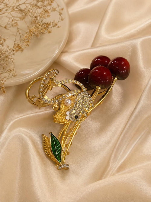 Cerise Royale Cherry Hair Clutcher for women