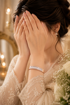 Aurora Channelled Bracelet – A Luminous Alliance in Dual Tones