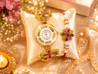 Stile Sovrano Kusum Royale Rakhi Watch Combo for Brother | Round Dial Designer Bracelet Watch with Matching Rakhi | Rakhi Utsav Collection