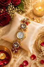 Stile Sovrano Raksha Bandhan Heritage Rakhi Bracelet Watch for Brother | Premium Designer Rakhi Watch | Rakhi Utsav Collection