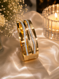 Twisted Elegance - Multi-Band Gold Bracelet