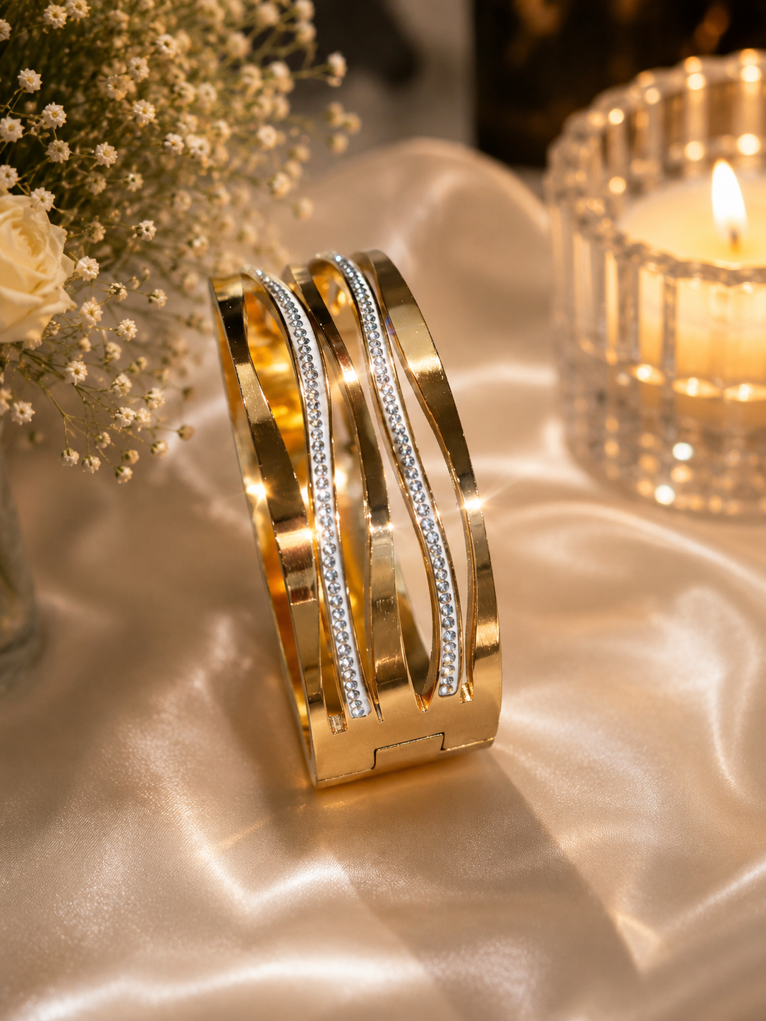 Twisted Elegance - Multi-Band Gold Bracelet