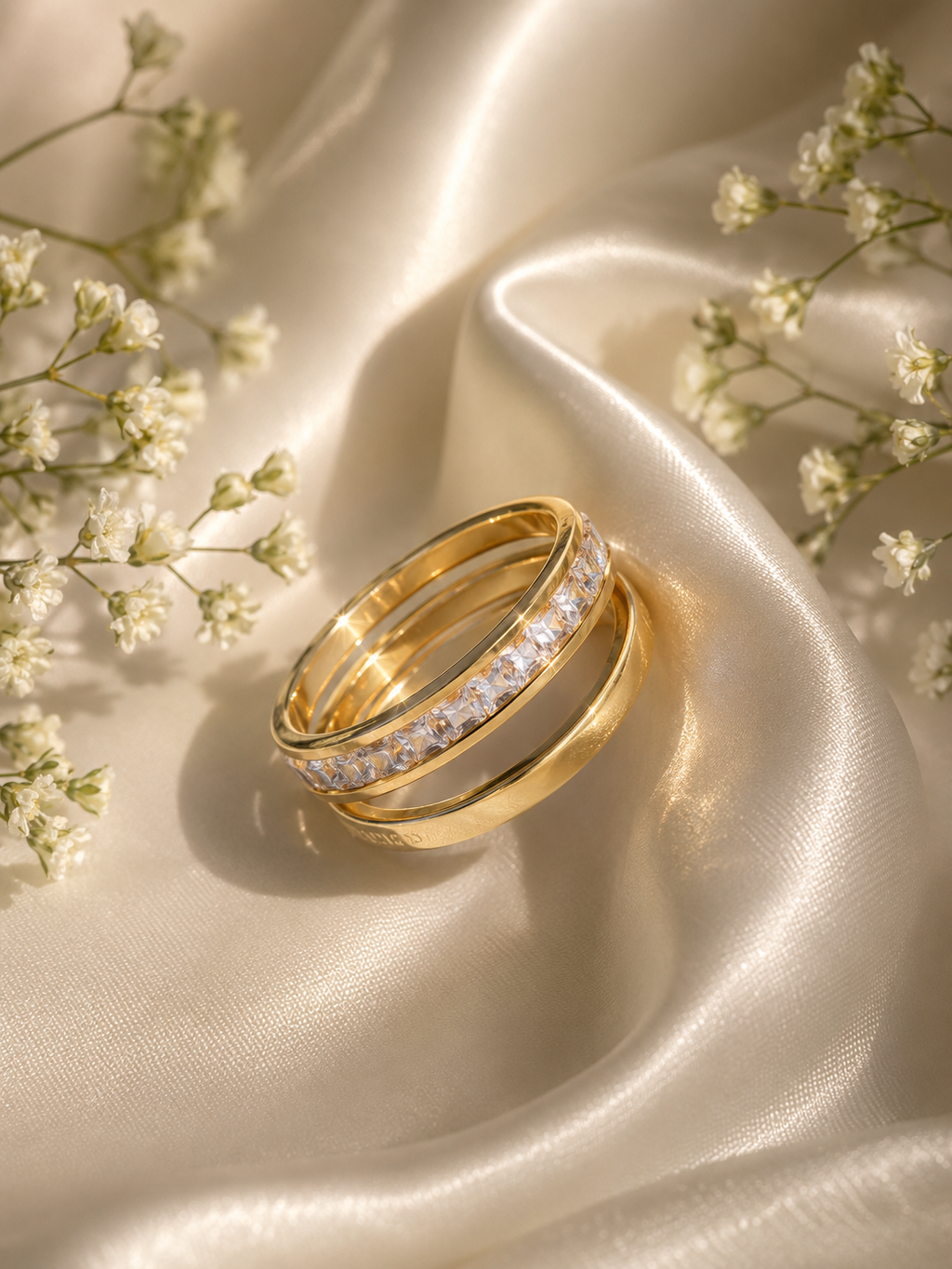 Riflessi Lucidi Two-Tone Glow Ring Set