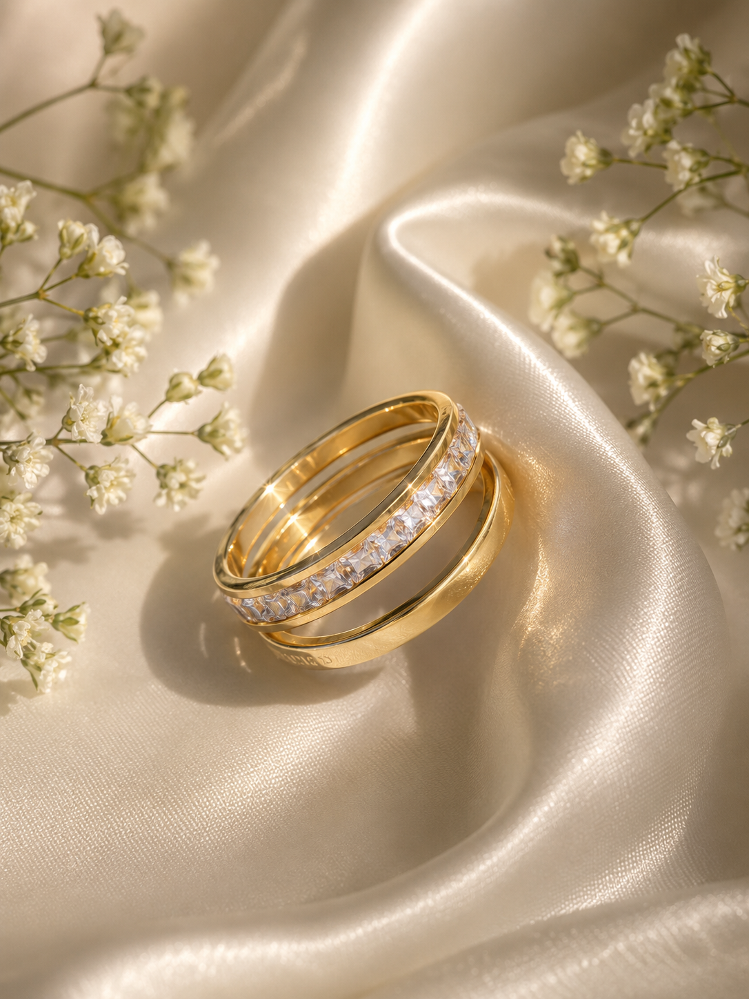 Riflessi Lucidi Two-Tone Glow Ring Set