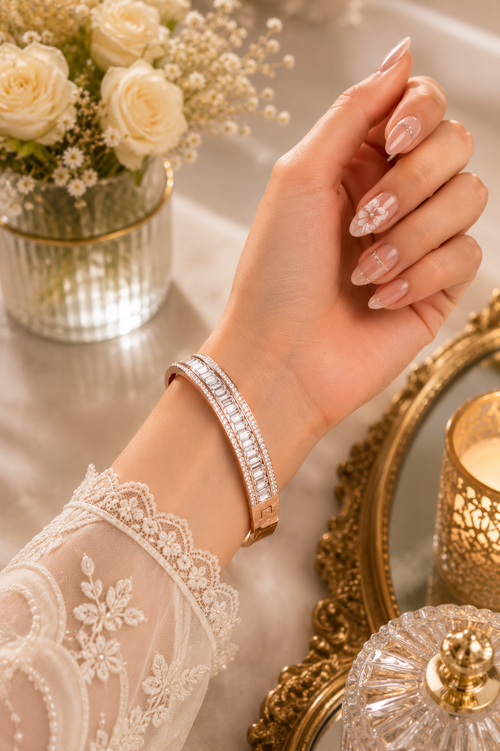 Aurora Channelled Bracelet – A Luminous Alliance in Dual Tones