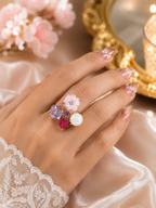 Preciosa Fioritura Floral Impression Ring