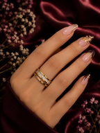 Riflessi Lucidi Two-Tone Glow Ring Set