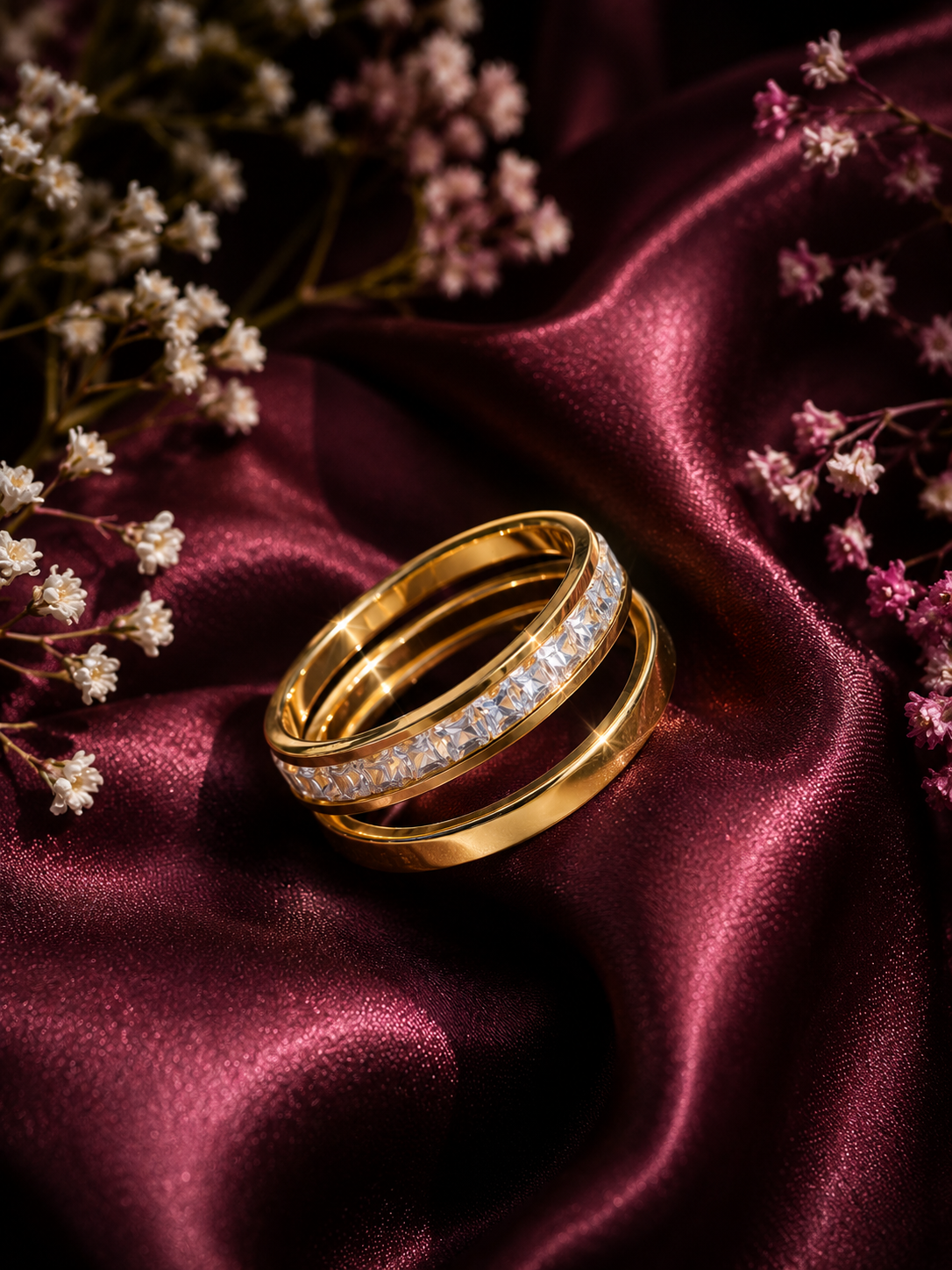 Riflessi Lucidi Two-Tone Glow Ring Set