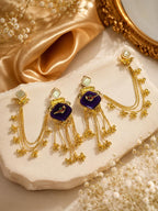 Stile Sovrano Mayurika Heritage Saree Pin with Bird Motif & Chain for Women | Premium Ethnic Brooch