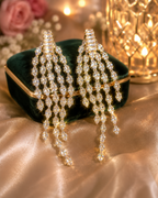 Celestia Cascade Rhinestone Drop Earrings