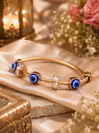 Evil Eye Charm Twist Cable Bracelet – Stile Sovrano