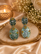 Gulnaar-e-Meenakari Floral Drop Kashmiri Earrings for women