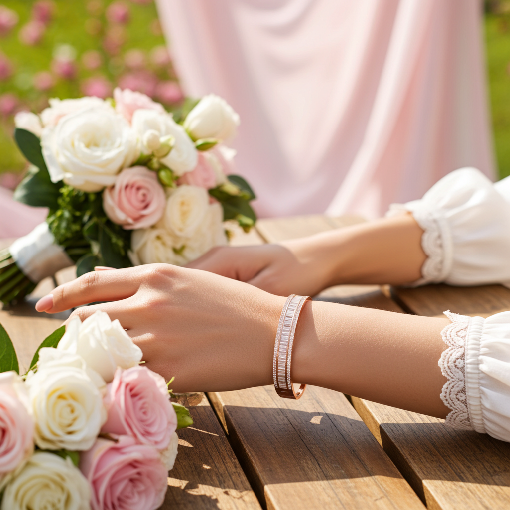 Aurora Channelled Bracelet – A Luminous Alliance in Dual Tones